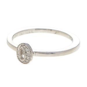 Alex Woo 14K White Gold Number '0' Diamond RingDet